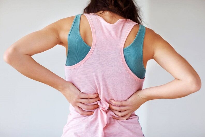 Rückenschmerzen an der Lendenbereich